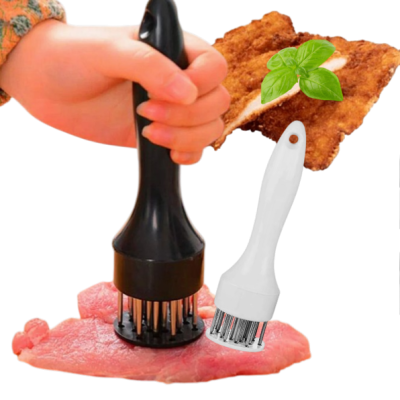 Fleischklopfer mit Zacken lub Fleischhammer Fleischspieß aus Edelstahl 20 Klingen