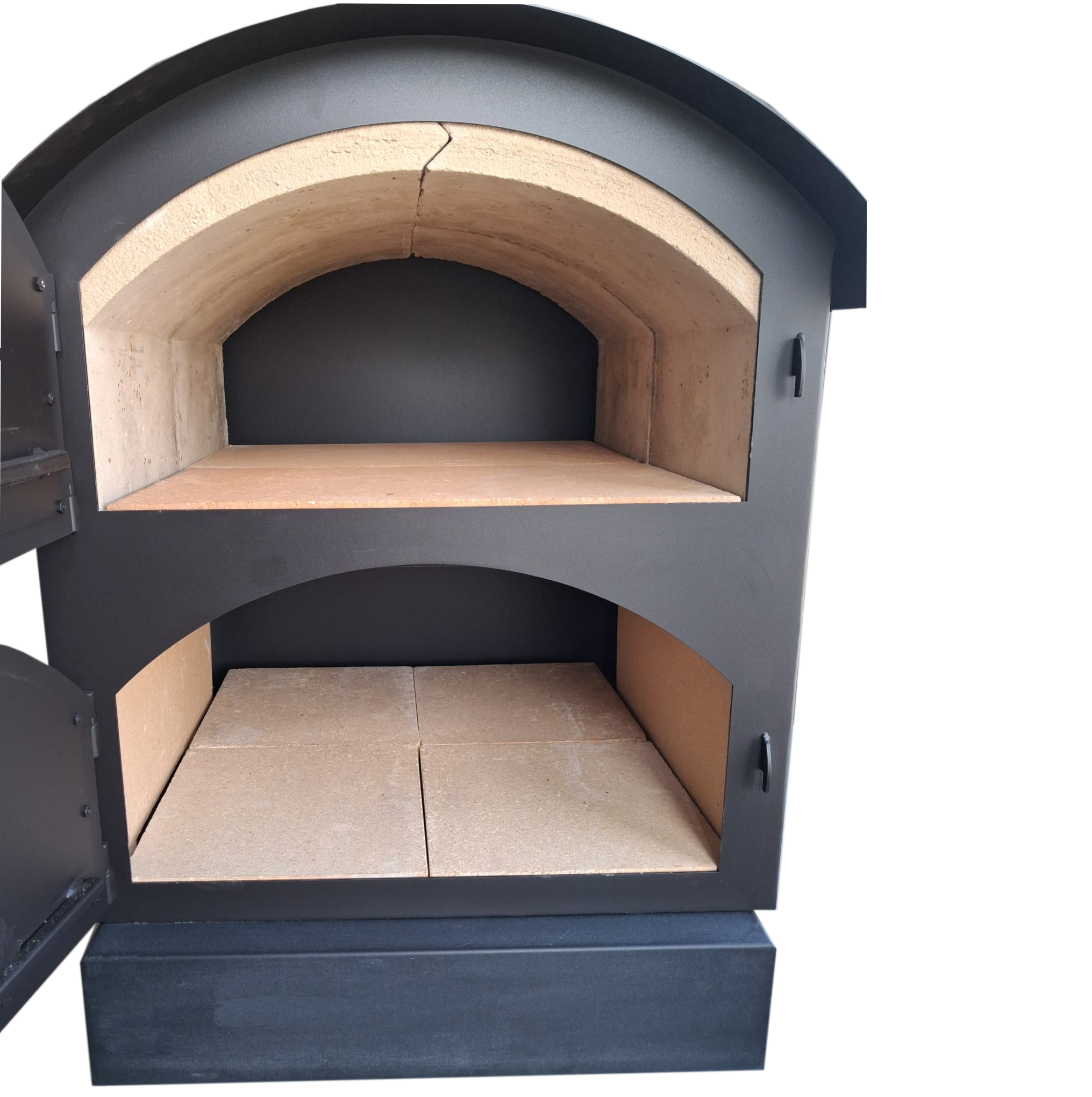 DUO BLACK II Holzbackofen Indirekt befeuert Pizzaofen – Bild 12