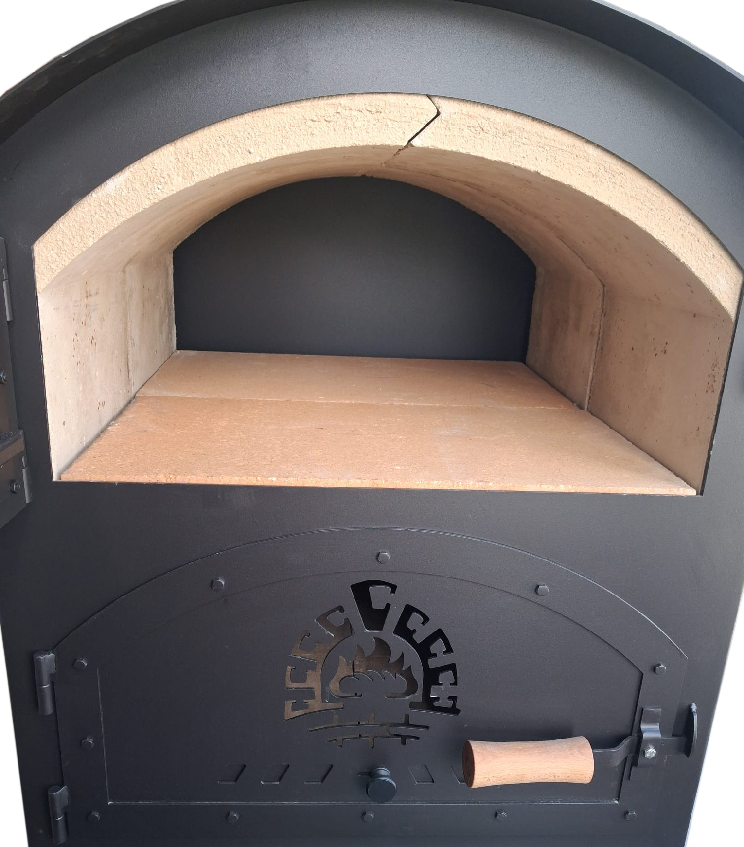 DUO BLACK II Holzbackofen Indirekt befeuert Pizzaofen – Bild 9