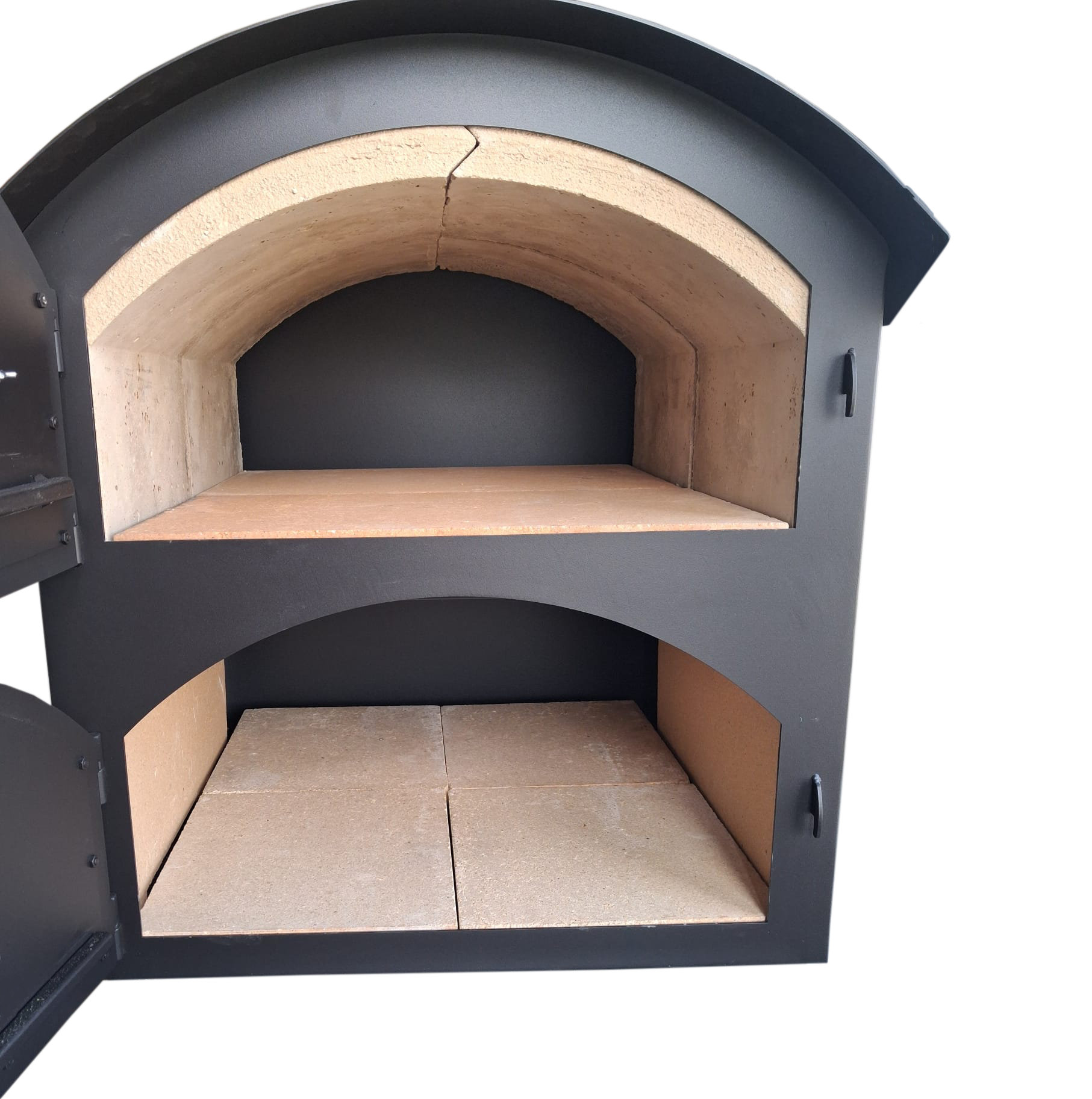 DUO BLACK II Holzbackofen Indirekt befeuert Pizzaofen – Bild 10